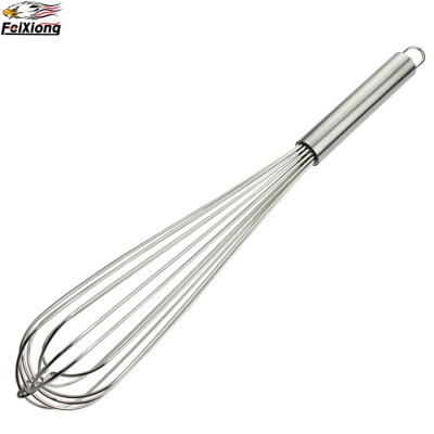 16" stainless steel manual whisk with hollow handle egg beater