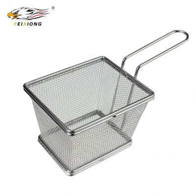 Multi-function stainless steel kitchen skimmer wire mesh McDonald's french fries strainer basket strainer