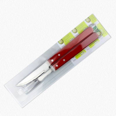 AF033 Hot Selling 2pcs bbq utensil set roast knife and fork with wooden handle