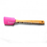 Heat resistant wooden handle non-stick cake tool silicone bread baking spatula