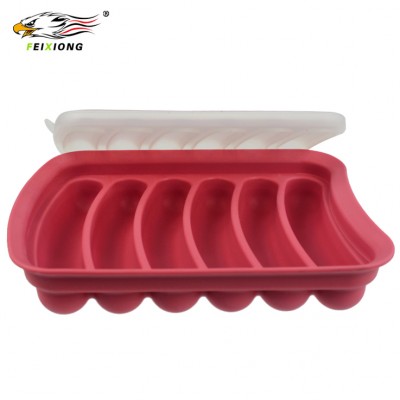 Silicone Sausage Hot Dog Mould Home Microwavable Sausage Container Ham Crisper Box