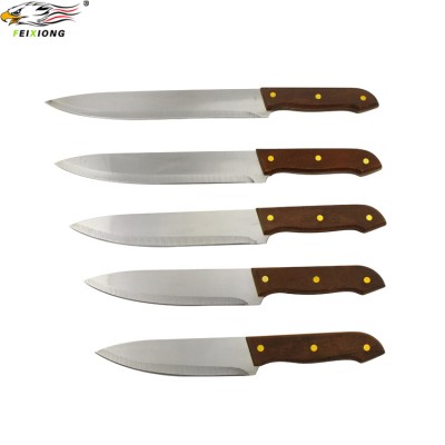 3cr13 kitchen knife blend Wood handle best kitchen Knives set